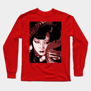 DAUGHTER OF THE DRAGON Maroon Long Sleeve T-Shirt